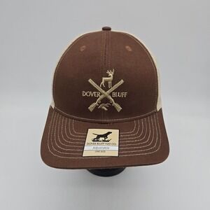 Dover Bluff  Snapback Hat Baseball Cap Brown Deer Duck Hunting Outdoor Embroider